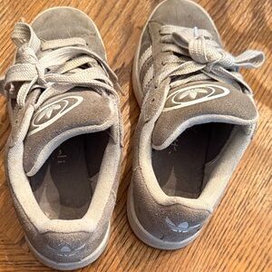 Adidas Campus Gray and White Sneakers